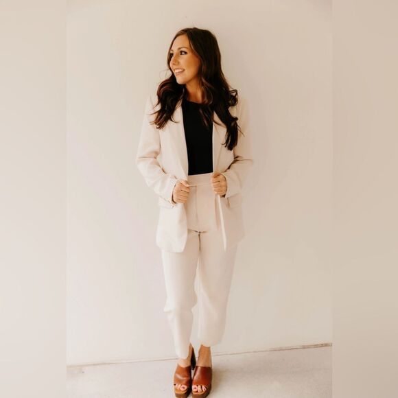 Steve Madden Kris Blazer in Pristine Ivory - Picture 2 of 5